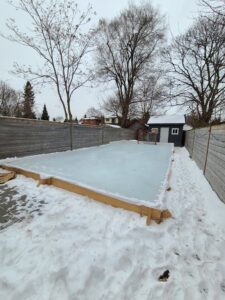 back yard skating rink in toronto