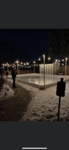 back yard rink lighting