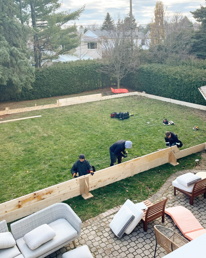 Professional backyard ice rink installation by Rinkbuild in Toronto GTA
